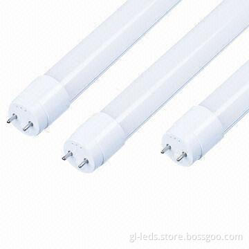 LED Fluorescent Tubes with 5,700 to 6,500K Pure White CCT